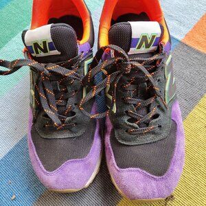 New Balance 574 Black Purple White Shoes ML574PT2 Men's Size 10, EU 44